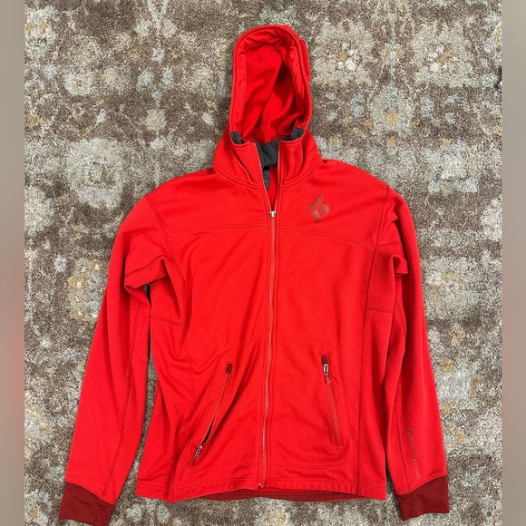 Men’s Medium Black Diamond Zip Up Jacket - Picture 1 of 7